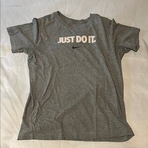 Nike Gray Short Sleeve Tee Just Do It